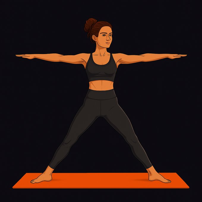 Yoga: Krieger-Haltung